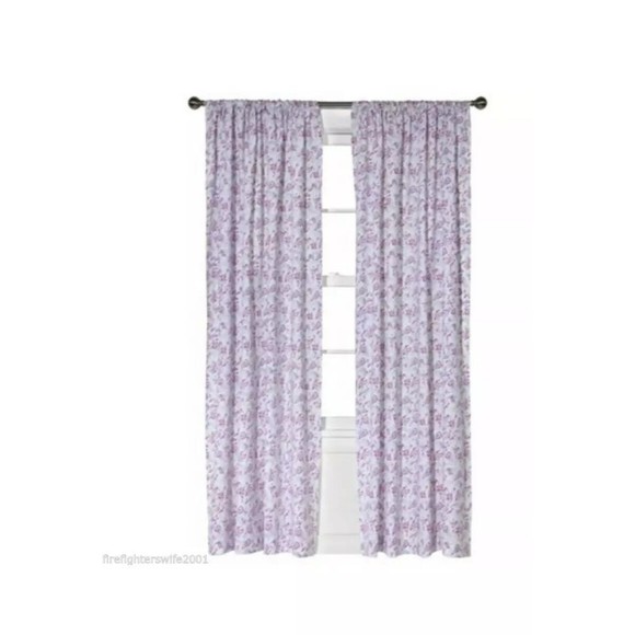 Simply Shabby Chic Baby Cribskirt Window Pannel Dust Ruffle Embroidery HTF New - Picture 9 of 9